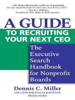 cover image of A Guide to Recruiting Your Next CEO